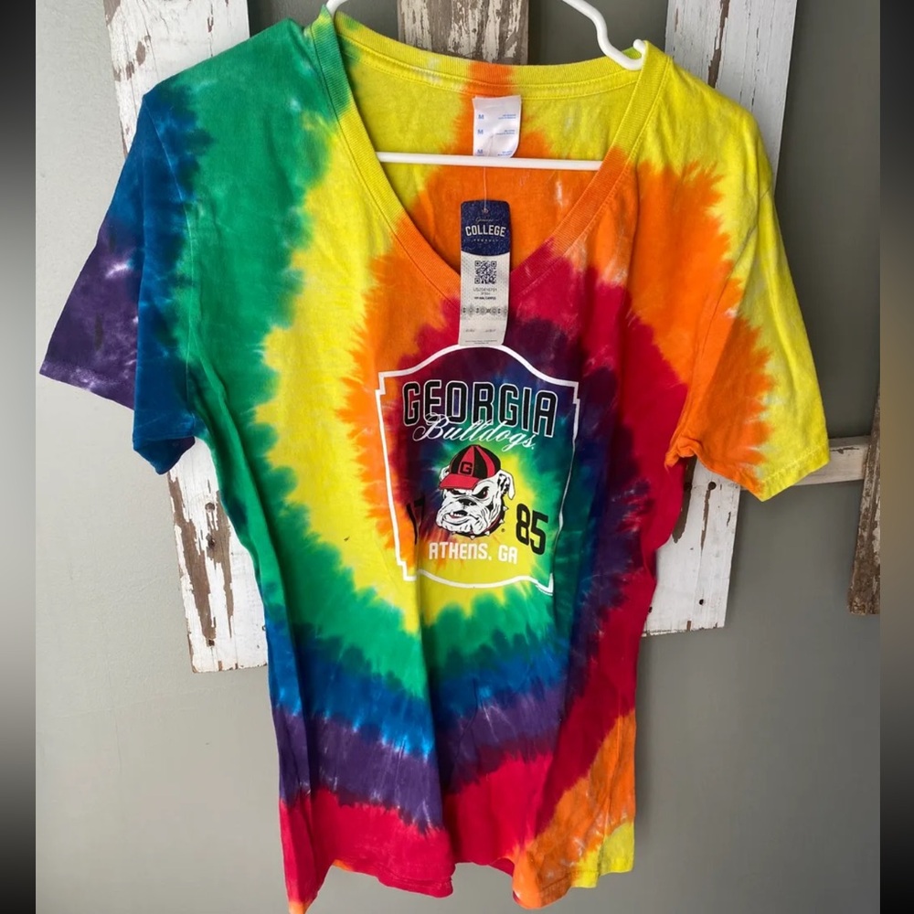 NWT Georgia Bulldogs Tie-Dye T-Shirt